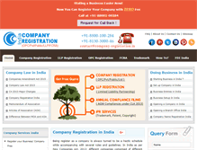 Tablet Screenshot of company-registration.in